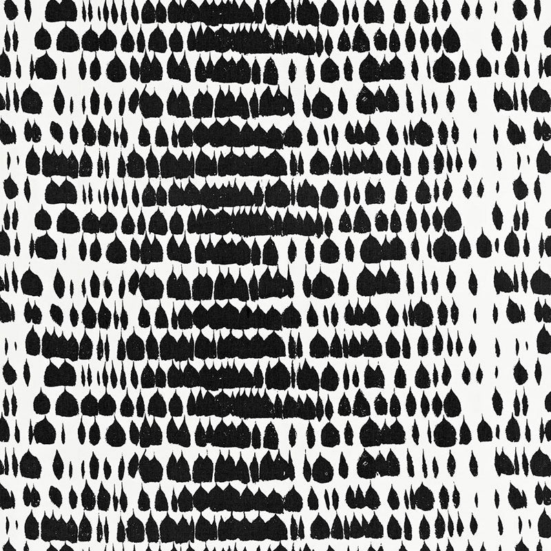 Queen Of Spain fabric in black color - pattern number 175200 - by Schumacher in the Exuberant Prints collection