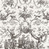 Le Couronnement De La Rosiere fabric in grisaille color - pattern number 175273 - by Schumacher in the Classic Prints collection