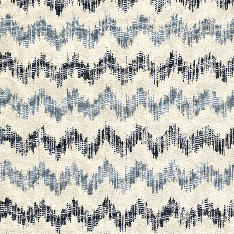 Sierra Ikat fabric in indigo color - pattern number 175310 - by Schumacher in the Ikat Collection collection