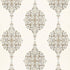 Mehndi Linen Print fabric in flax color - pattern number 175320 - by Schumacher in the Au Naturel 2 collection