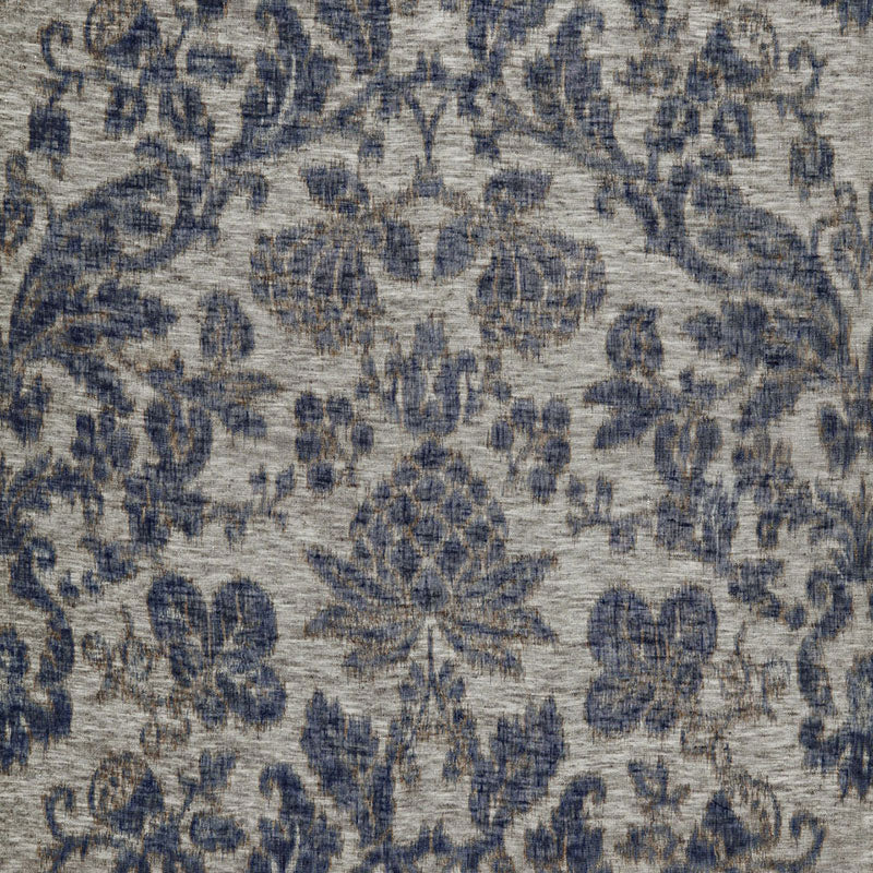 Shalimar Sheer fabric in indigo color - pattern number 175410 - by Schumacher in the Au Naturel collection