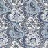 Pickfair Paisley fabric in pacific color - pattern number 175553 - by Schumacher in the Timothy Corrigan collection