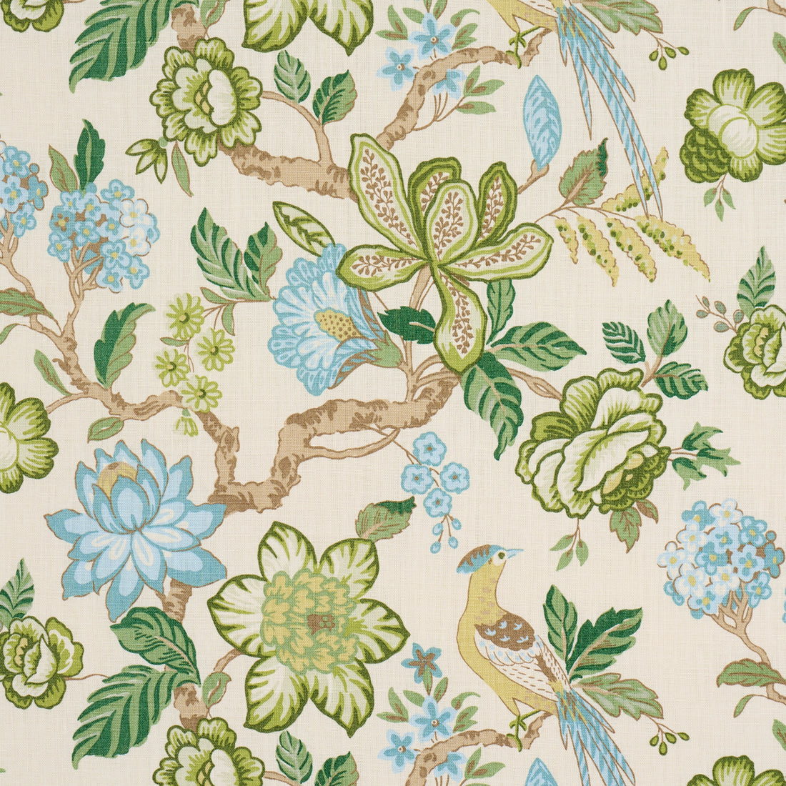 Huntington Gardens fabric in paradis color - pattern number 175565 - by Schumacher in the Timothy Corrigan collection
