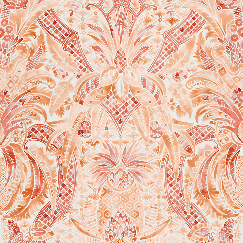 Cap Ferrat fabric in sunset color - pattern number 175583 - by Schumacher in the Timothy Corrigan collection