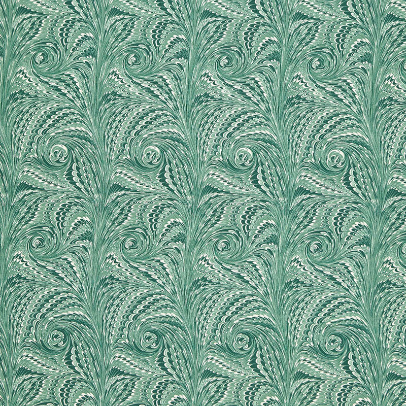 Verona fabric in viridian color - pattern number 175642 - by Schumacher in the Ottoman Chic collection