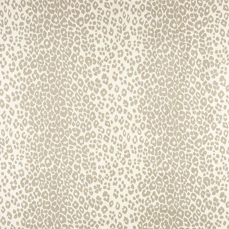 Iconic Leopard fabric in linen color - pattern number 175721 - by Schumacher in the Schumacher Classics collection