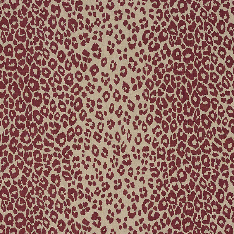 Iconic Leopard fabric in raisin natural color - pattern number 175726 - by Schumacher in the Schumacher Classics collection