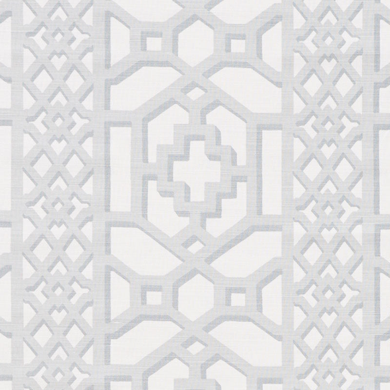 Zanzibar Trellis Matte fabric in cloud color - pattern number 175745 - by Schumacher in the 125th Anniversary collection
