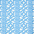 Zanzibar Trellis fabric in blue color - pattern number 175748 - by Schumacher in the Happy Together collection