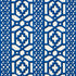 Zanzibar Trellis fabric in navy color - pattern number 175749 - by Schumacher in the Preppy Chic collection