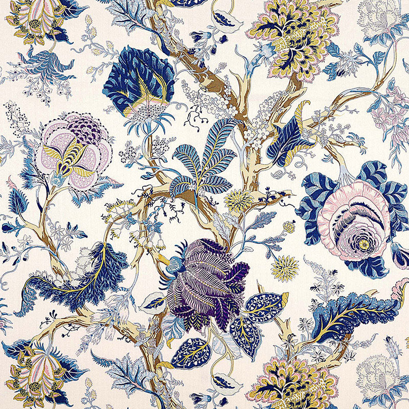 Indian Arbre fabric in hyacinth color - pattern number 175781 - by Schumacher in the Schumacher Classics collection