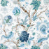 Indian Arbre fabric in peacock and emerald color - pattern number 175784 - by Schumacher in the 125th Anniversary collection