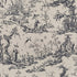 Shengyou Toile fabric in charcoal color - pattern number 175803 - by Schumacher in the Schumacher Classics collection