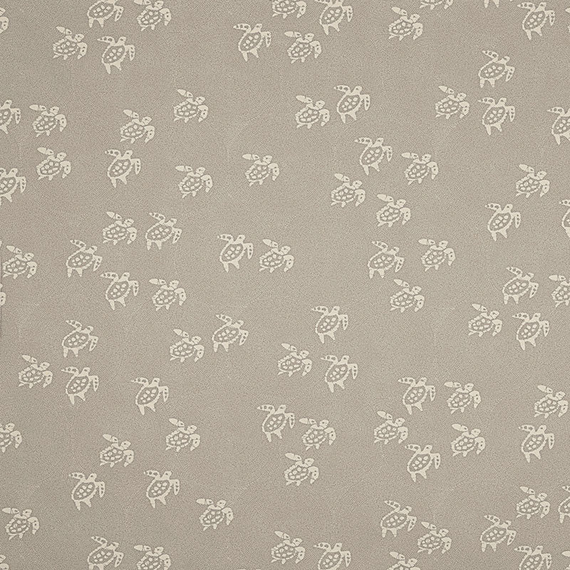 Painted Turtles Indoor Outdoor fabric in shell color - pattern number 175891 - by Schumacher in the Steel Magnolia collection