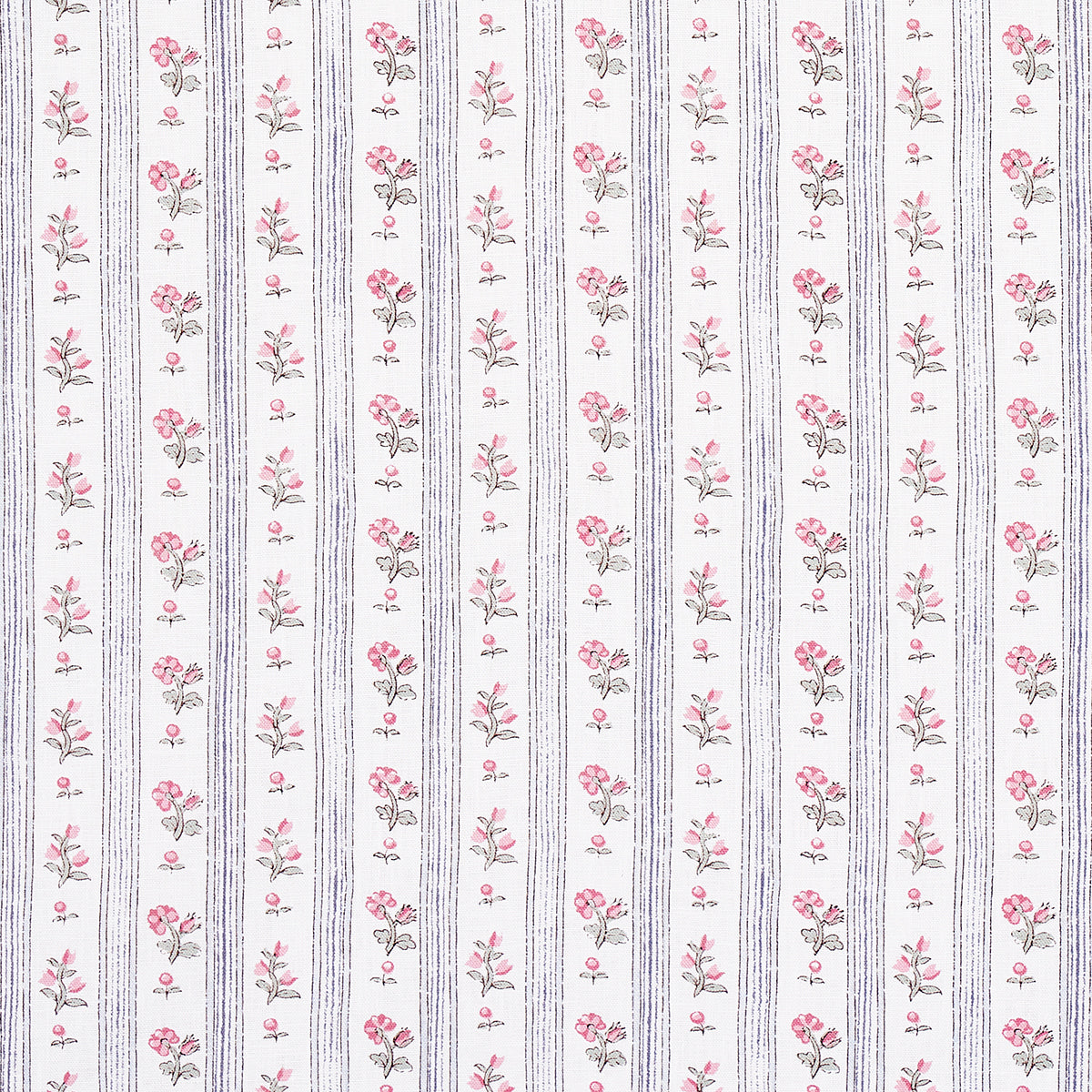 Cabanon Stripe fabric in rose color - pattern number 175965 - by Schumacher in the New Old-Fashioned collection