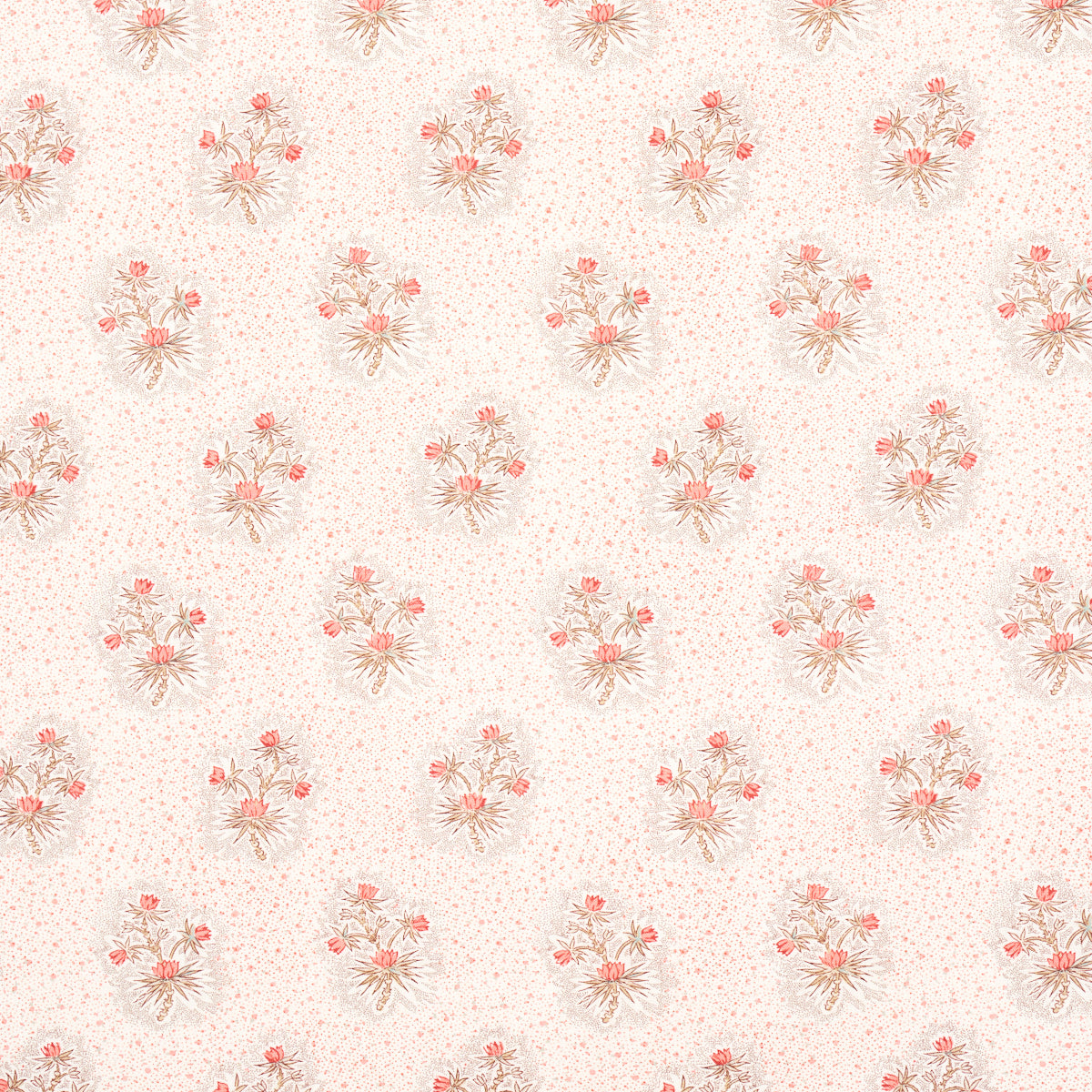 Cassis Floral fabric in rouge color - pattern number 175970 - by Schumacher in the Country Chic collection