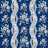 Le Castellet fabric in indigo color - pattern number 175984 - by Schumacher in the Rhapsody In Blue collection