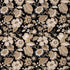Tikki Garden fabric in lava black color - pattern number 176010 - by Schumacher in the Mary Mcdonald collection