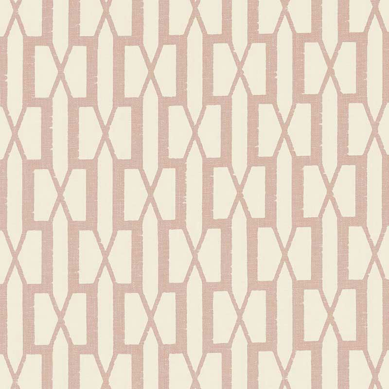 Belvedere fabric in temple pink color - pattern number 176111 - by Schumacher in the Veere Grenney collection