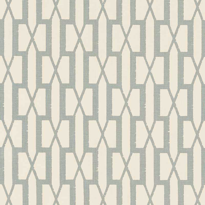 Belvedere fabric in orpington blue color - pattern number 176114 - by Schumacher in the Veere Grenney collection
