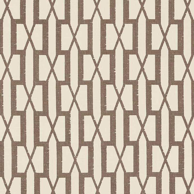 Belvedere fabric in berber brown color - pattern number 176117 - by Schumacher in the Veere Grenney collection