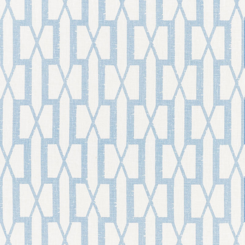 Belvedere fabric in sky color - pattern number 176119 - by Schumacher in the Veere Grenney collection