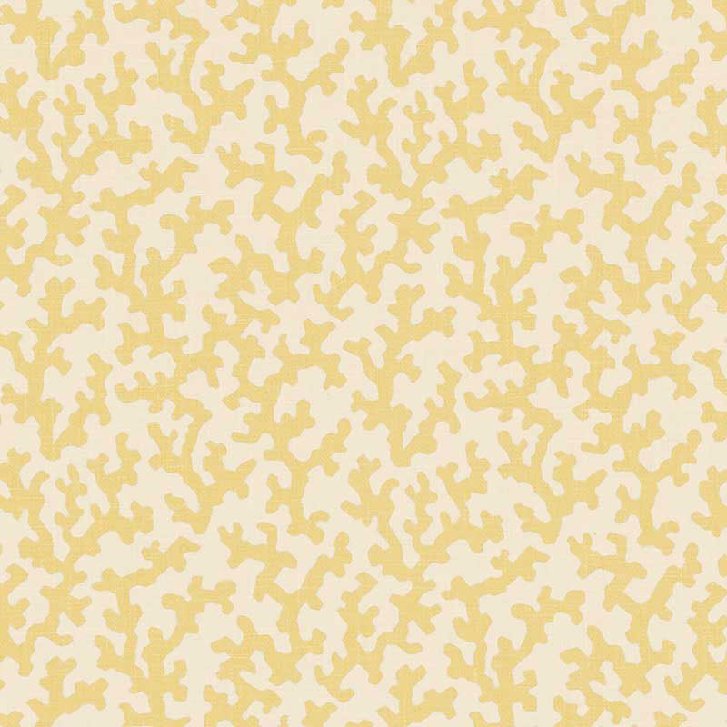 Folly fabric in straw color - pattern number 176122 - by Schumacher in the Veere Grenney collection