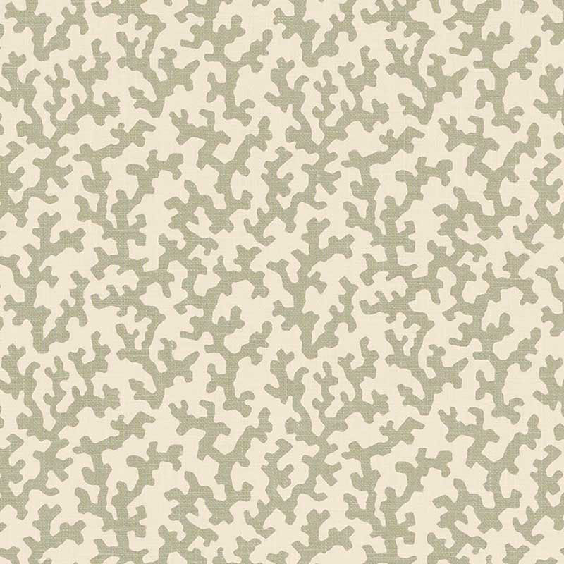 Folly fabric in sage color - pattern number 176123 - by Schumacher in the Veere Grenney collection