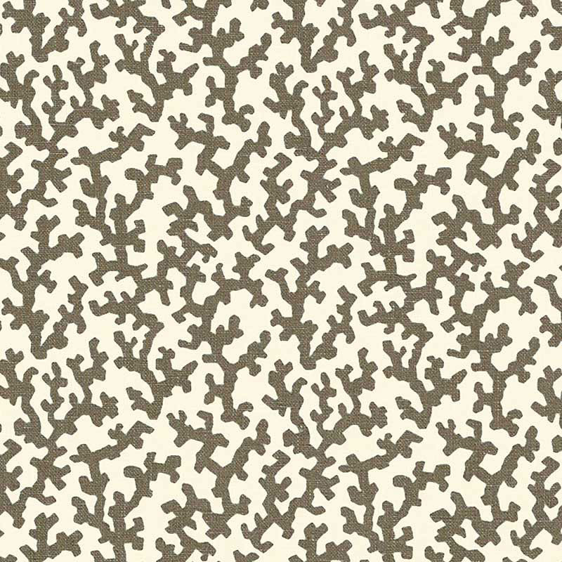 Folly fabric in berber brown color - pattern number 176127 - by Schumacher in the Veere Grenney collection