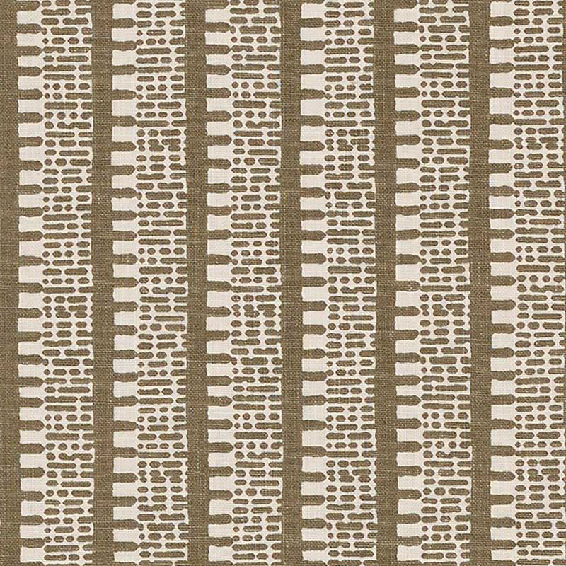 Kiosk fabric in berber brown color - pattern number 176137 - by Schumacher in the Veere Grenney collection
