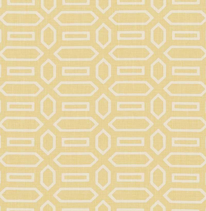 Pavilion fabric in straw color - pattern number 176142 - by Schumacher in the Veere Grenney collection