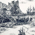 Marine Toile fabric in black color - pattern number 176162 - by Schumacher in the Marine Toile collection