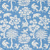 Woodland Silhouette fabric in blue color - pattern number 176176 - by Schumacher in the Flight of Fancy collection