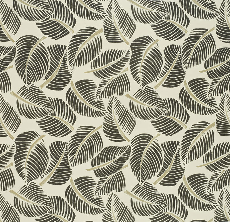 Costa Rica fabric in faded black color - pattern number 176193 - by Schumacher in the Good Vibrations collection
