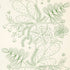 Blommen Print fabric in leaf color - pattern number 176201 - by Schumacher in the Good Vibrations collection