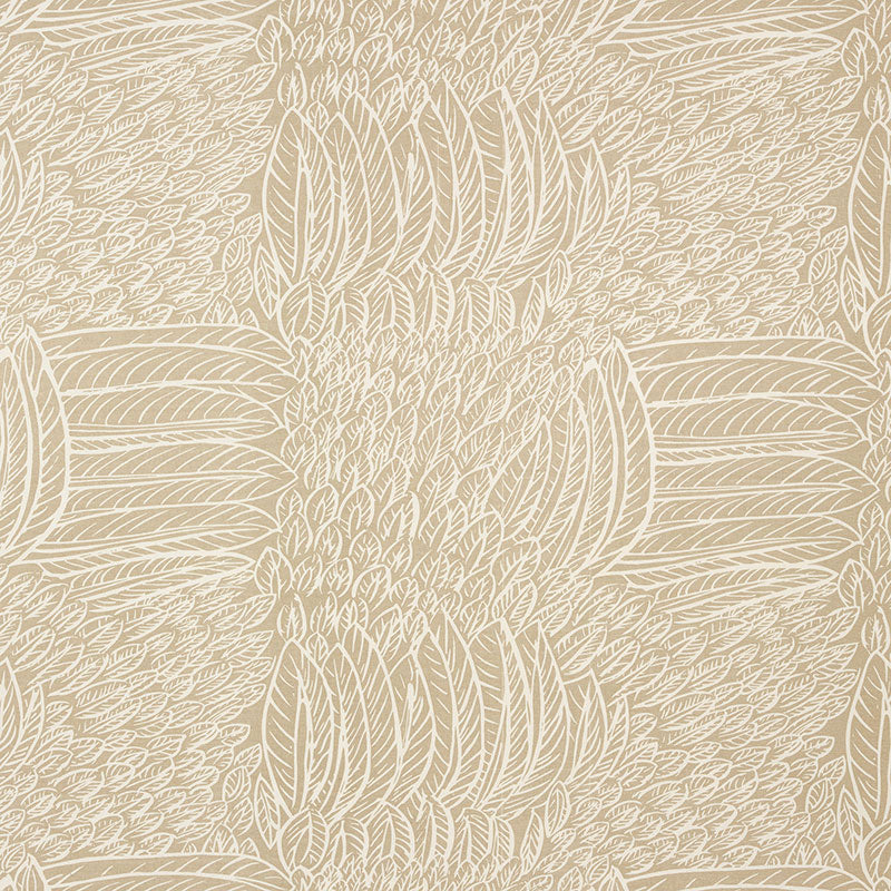 Featherfest fabric in natural color - pattern number 176230 - by Schumacher in the Good Vibrations collection