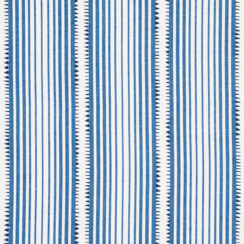 Moncorvo fabric in blue color - pattern number 176275 - by Schumacher in the David Oliver collection