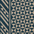 Nuba fabric in indigo on natural color - pattern number 176302 - by Schumacher in the Tribal Chic collection