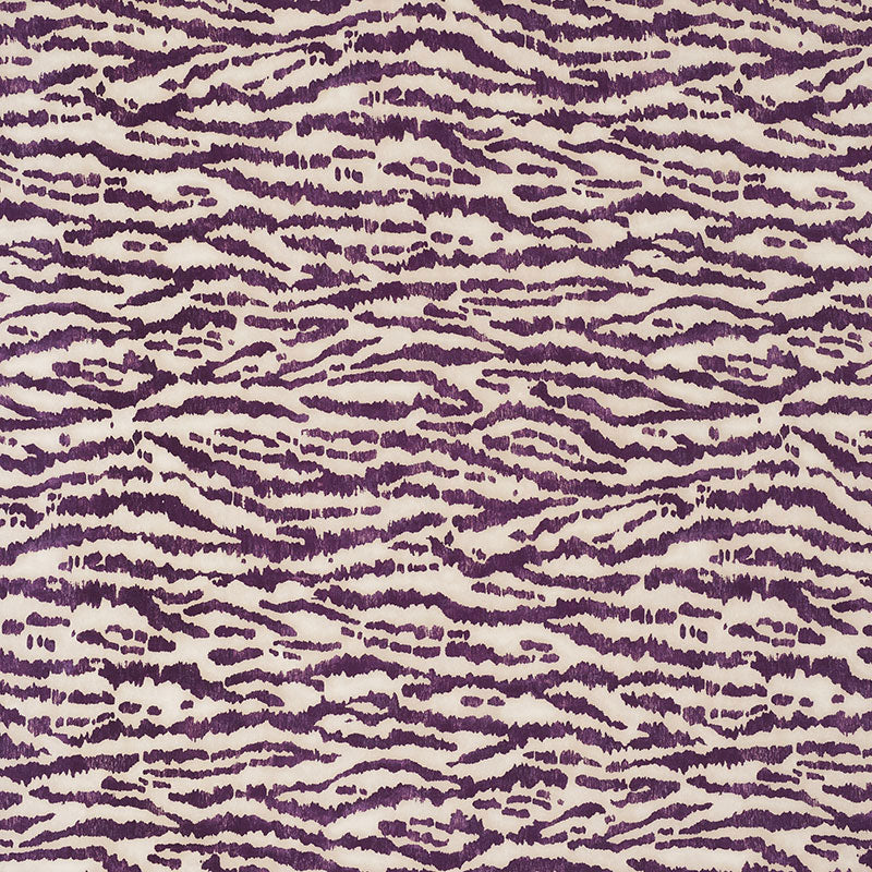 Animaux fabric in eggplant color - pattern number 176374 - by Schumacher in the Animal Prints &amp; Wovens collection