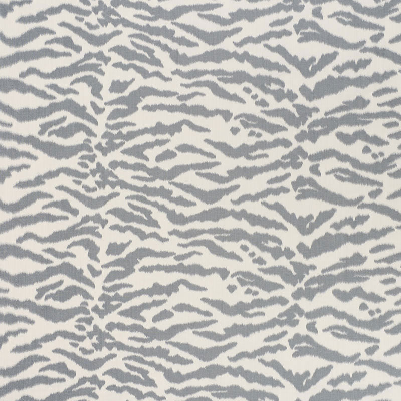 Tigris fabric in graphite color - pattern number 176392 - by Schumacher in the Animal Prints &amp; Wovens collection