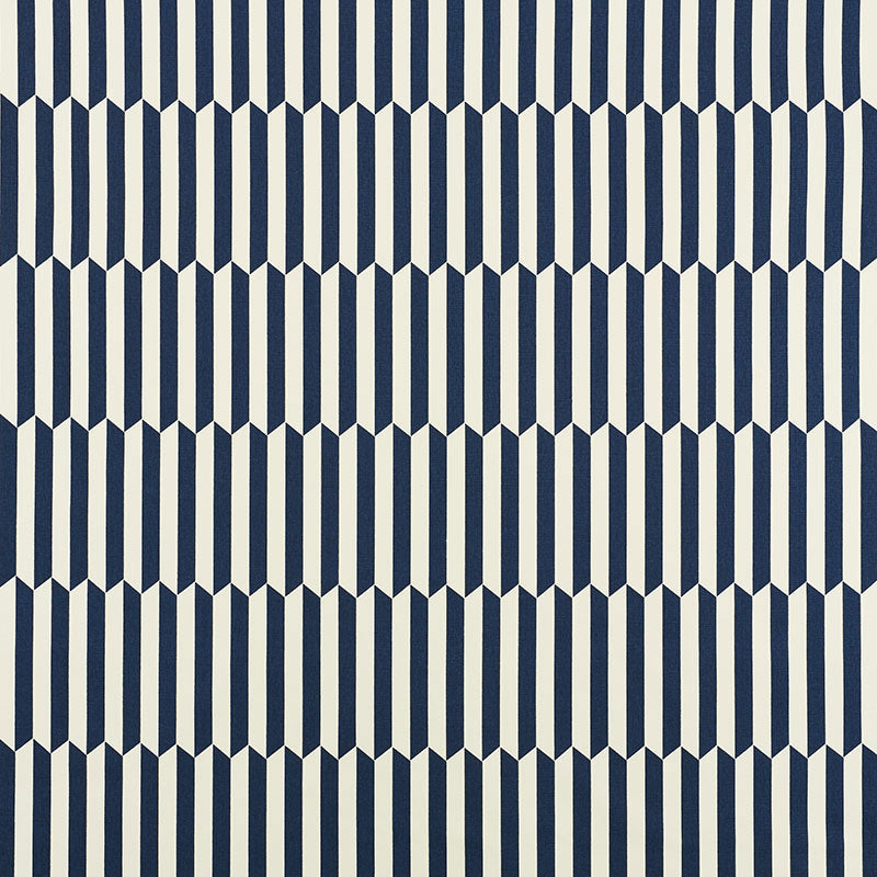 Maxwell fabric in navy color - pattern number 176404 - by Schumacher in the Clique collection