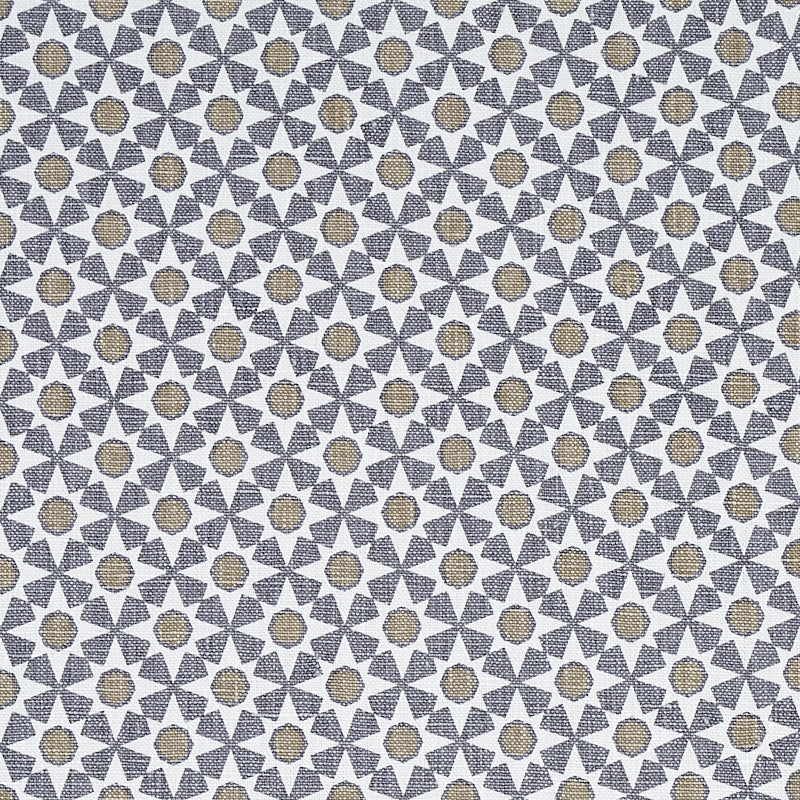 Serendipity fabric in smoke and taupe color - pattern number 176425 - by Schumacher in the Clique collection