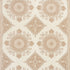 Montecito Medallion fabric in neutral color - pattern number 176480 - by Schumacher in the Mark D. Sikes collection