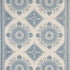 Montecito Medallion fabric in china blue color - pattern number 176484 - by Schumacher in the Mark D. Sikes collection