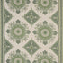 Montecito Medallion fabric in leaf green color - pattern number 176485 - by Schumacher in the Mark D. Sikes collection