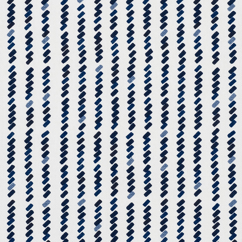 Tic For Tac fabric in blue color - pattern number 176541 - by Schumacher in the David Kaihoi collection
