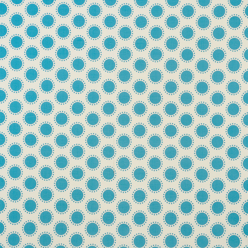 Oompa II Indoor Outdoor fabric in aqua color - pattern number 176631 - by Schumacher in the Studio Bon collection