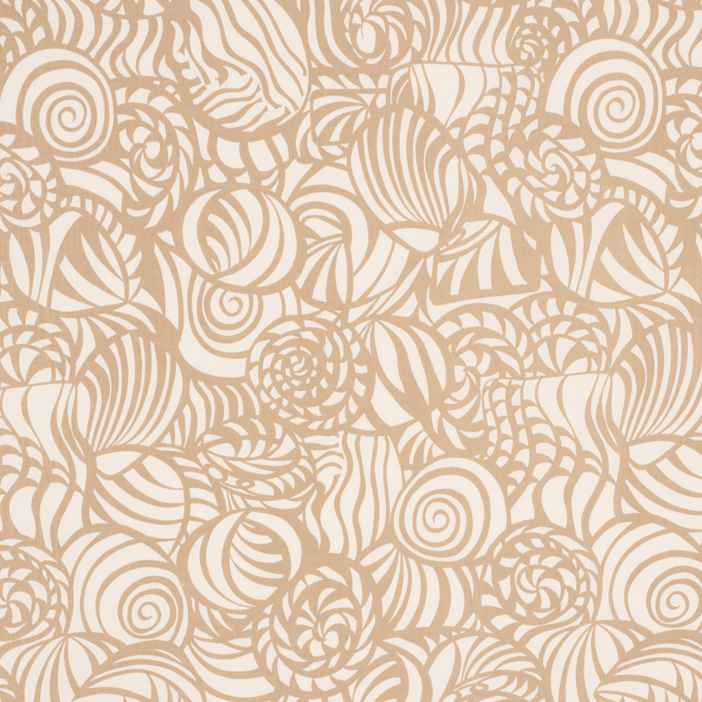 Seashells Indoor Outdoor fabric in sand color - pattern number 176680 - by Schumacher in the Indoor-Outdoor Prints &amp; Wovens collection