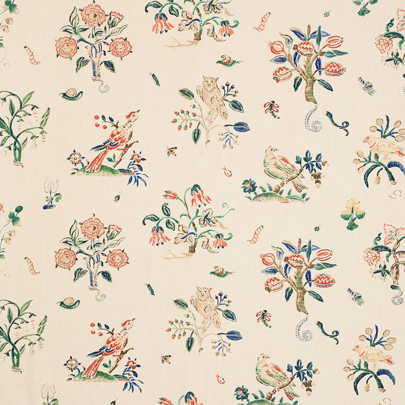 Magical Menagerie fabric in primary color - pattern number 176752 - by Schumacher in the Schumacher Classics collection