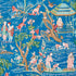 Yangtze River fabric in peacock color - pattern number 176775 - by Schumacher in the Schumacher Classics collection